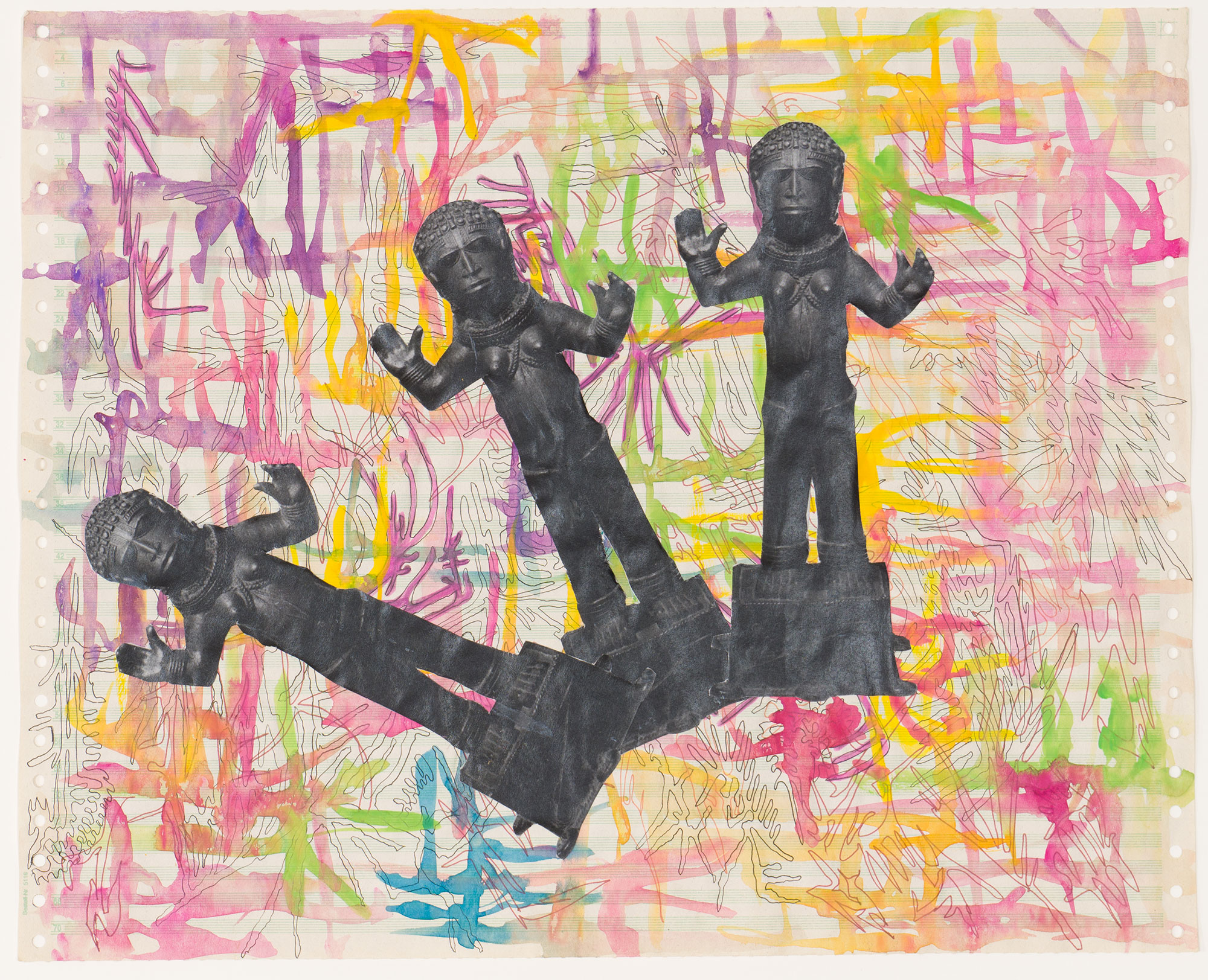 Larry Bon&cacute;haka: Bronzes (Falling in Love) I