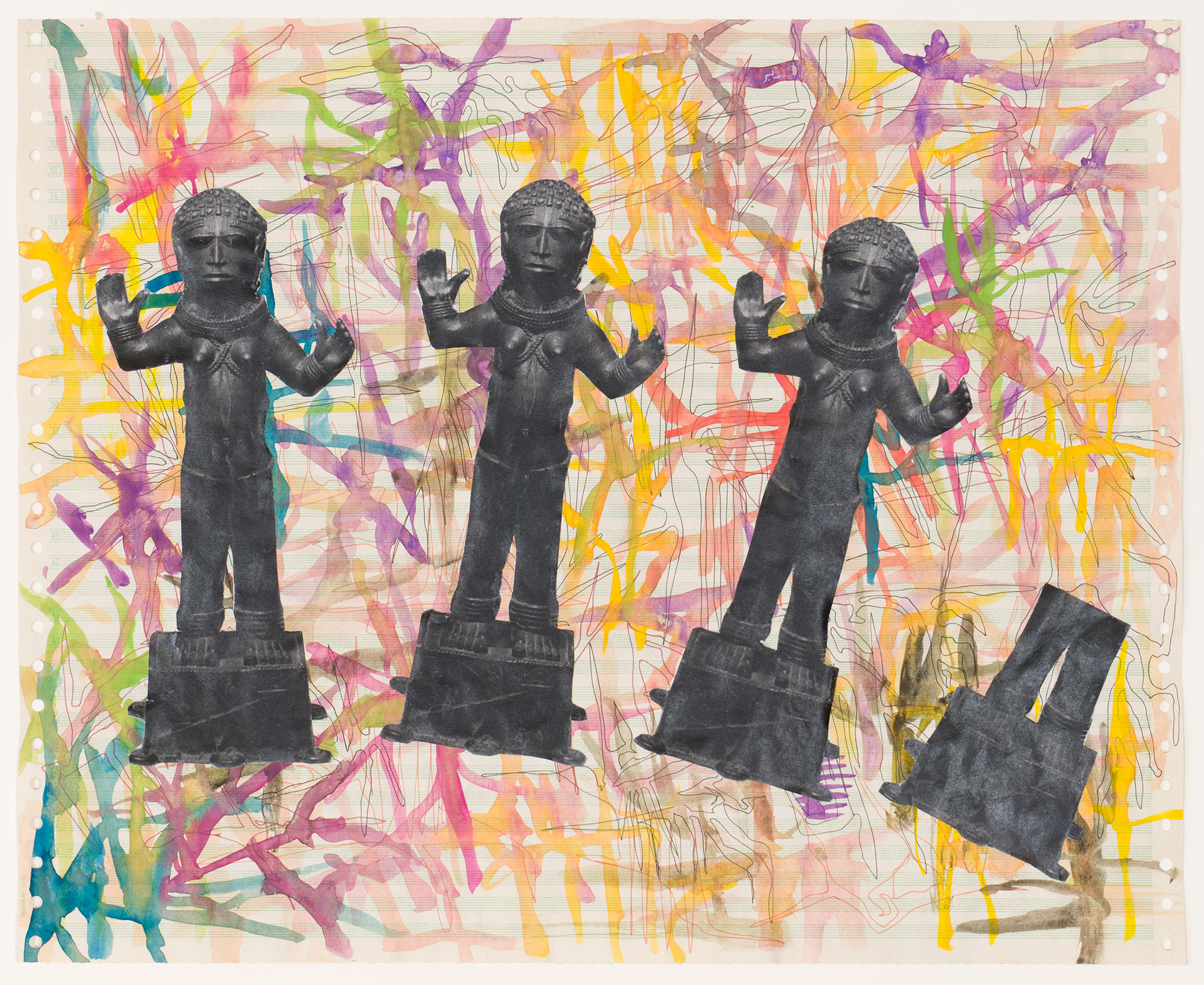 Larry Bon&cacute;haka: Bronzes (Falling in Love) II